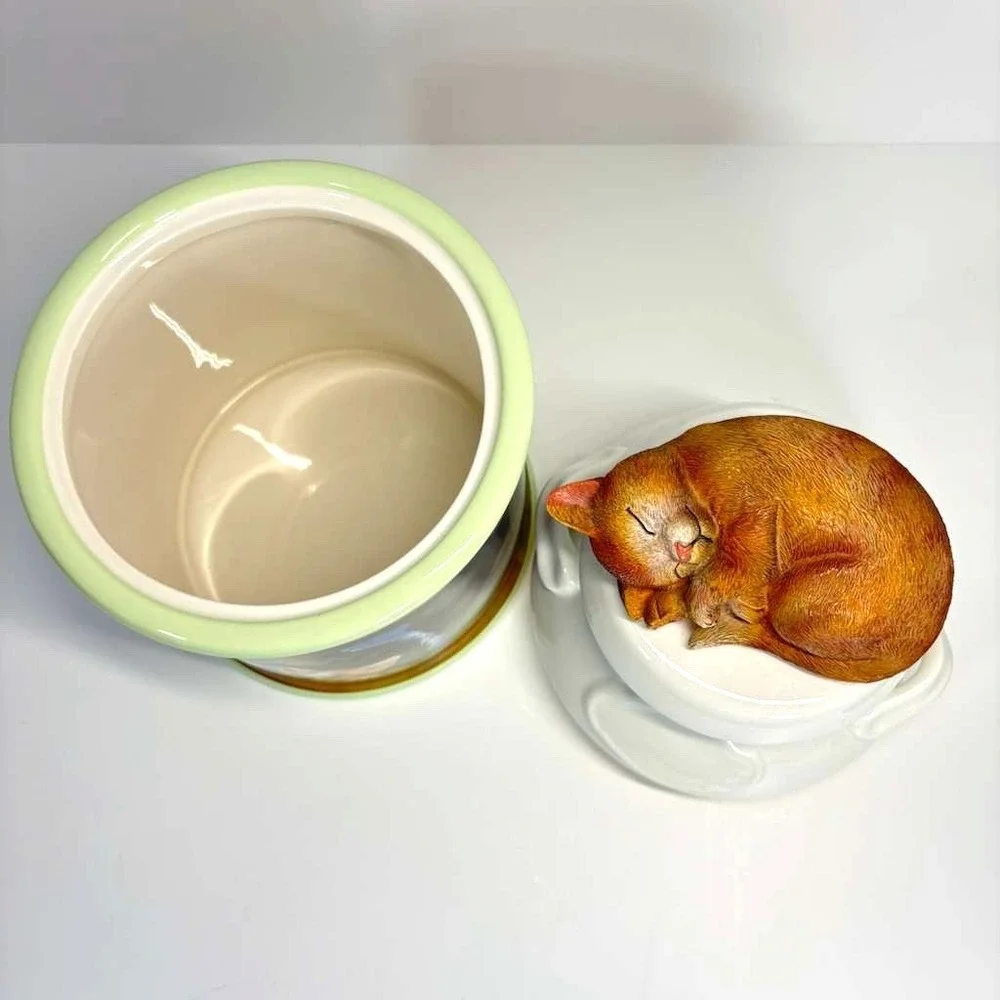 The Bradford Exchange Premier Edition 2017 Cozy Kitten Canister by Jurgen Scholz